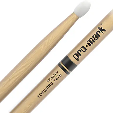 Exclusive Offer ProMark Forward 747 5B Nylon Tip Hickory Drumsticks