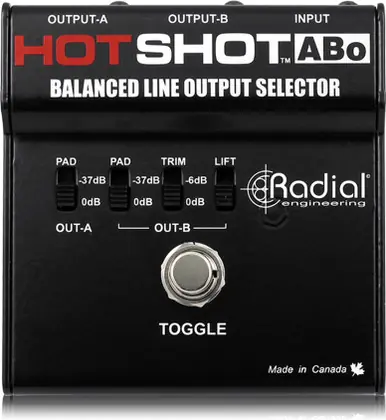 Modern Radial HotShot AB0 Balanced Line Output Selector with 2 XLR Outputs