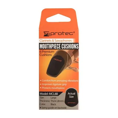 Protec MCL8B Large 6-Pack Black Mouthpiece Cushion for Woodwind Instruments Big Sale