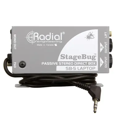 Get Yours Radial SB-5 LAPTOP Stereo Direct Box For Laptop Computers, Tablets, and Portable Media Players