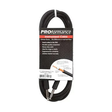 Rapco PROformance 10-Foot Instrument Cable Certified
