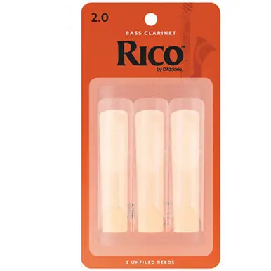 Rico REA03 Bass Clarinet Reeds Rico 3 Pack Top Pick