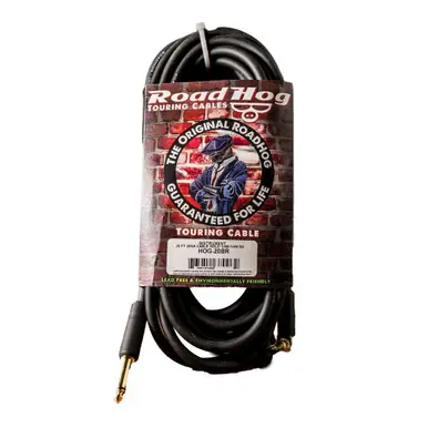 Special Discount Road Hog Instrument Cable - 20-ft. with Right-Angle Gold Connectors