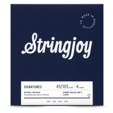 Fast Shipping Stringjoy Light Gauge 4 String Short Scale Nickel Wound Bass Guitar Strings
