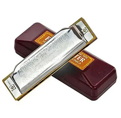 Suzuki FolkMaster Diatonic 10-Hole Harmonica - Key of C Fan Favorite