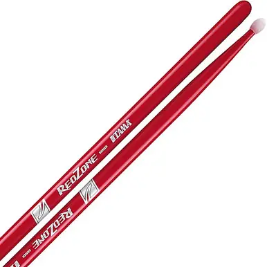 Warranty Included Tama Red Zone 5B Nylon Tip Japanese Oak Drumsticks