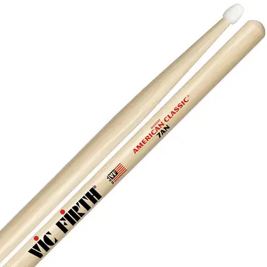 In Demand Vic Firth American Classic 7AN Nylon Tip Hickory Drumsticks