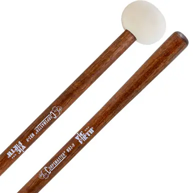 Premium Vic Firth MB3H Corpsmaster Marching Bass Drum Mallets - Hard; Large Head