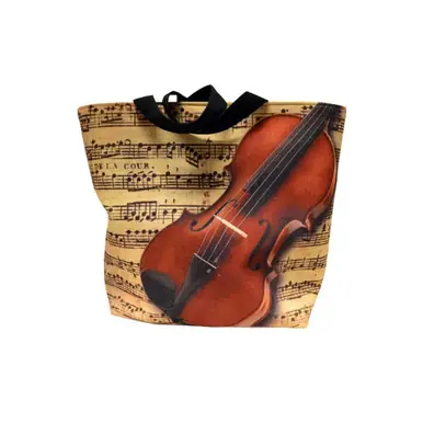 New Release Violin Themed Tote Bag