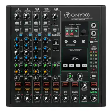 Next Day Delivery Mackie Onyx8 8-Channel Analog Mixer with FX and Multi-Track USB Recording