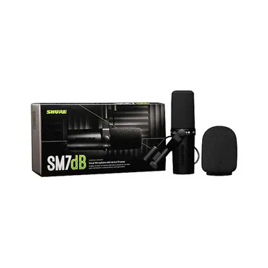 Best Seller Shure SM7dB Dynamic Vocal Microphone With Built-in Preamp