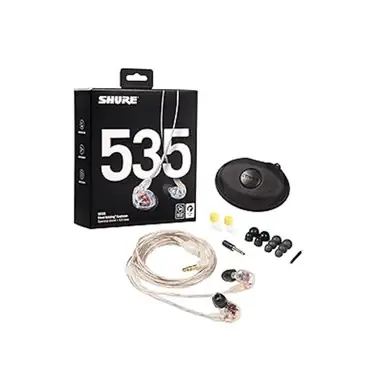 Shure SE535 Sound Isolating In-Ear Monitor Earphones - Clear Warranty Included