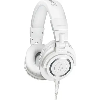 Audio-Technica ATH-M50x Professional Studio Monitor Headphones - White Editor’s Pick