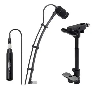 Exclusive Audio-Technica ATM350GL Cardioid Condenser Instrument Microphone with Guitar Mounting System