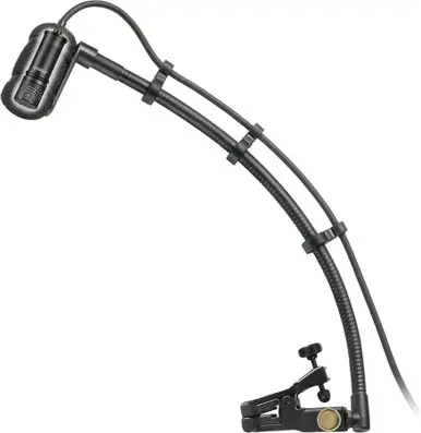 Crafted Audio-Technica ATM350UL Cardioid Condenser Microphone with 9-Inch Gooseneck Clip-On Instrument Mounting System