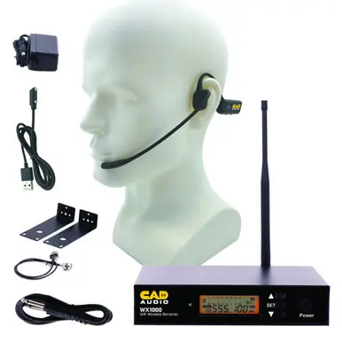 Express Delivery CAD WX1000HW UHF Wireless Headworn Microphone System
