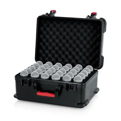 Premium Gator TSA Series ATA Molded Case for 30 Microphones with Drops