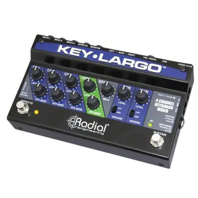 Radial KEY-LARGO 3-Channel Keyboard Mixer With Effects Certified