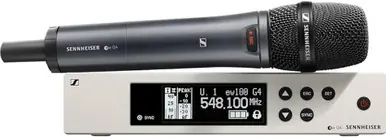 Free Delivery Sennheiser EW 100-845S Wireless Dynamic Handheld Microphone System - A1 Band (470-516 MHz)