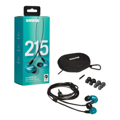 Time-Limited Shure SE215SPE Special-Edition Sound-Isolating In-Ear Monitor Earphones - Blue