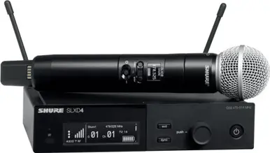 Get Yours Shure SLXD24/SM58 Digital Wireless Handheld Microphone System with SM58 capsule - G58 Band (470-514 MHz)