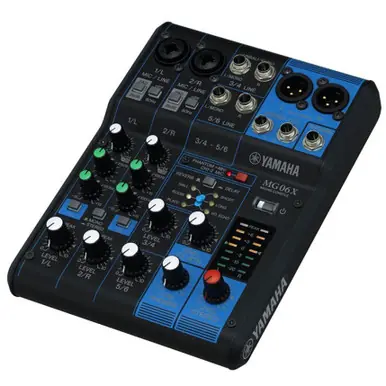 Yamaha MG06X 6-Input MG Series Compact Mixer with SPX Effects While Supplies Last
