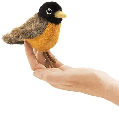 Weekend Sale Folkmanis Puppets #2742 - Mini Robin Finger Puppet
