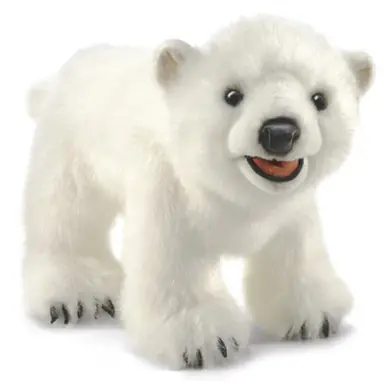 Folkmanis Puppets #3041 - Polar Bear Cub Hand Puppet Brand New