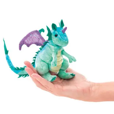Folkmanis Puppets #8010 -Mini Dragon Finger Puppet Hassle-Free Returns