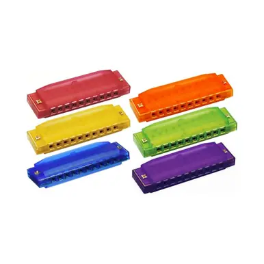 Low Price Hohner CCH48 Translucent Plastic Harmonica Assorted Colors