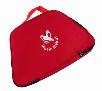 Premium The Music Maker Melody Harp Case - Zippered Carry Bag - Red
