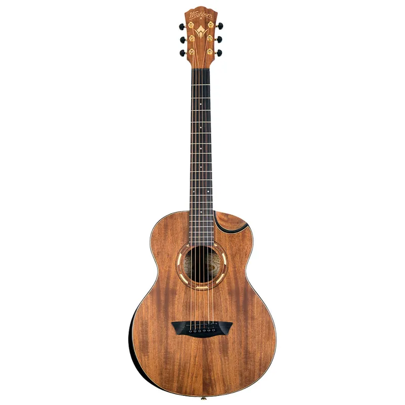 Free Delivery Washburn Comfort G-55 Koa Mini Acoustic Guitar