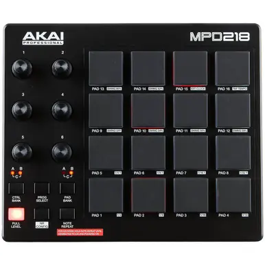 Time-Limited Akai Professional MPD218 16-Pad USB MIDI Pad Controller