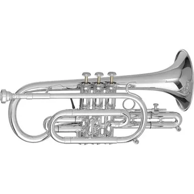 Weekend Sale Getzen Capri Series 580 Intermediate Bb Cornet - Silver Plated