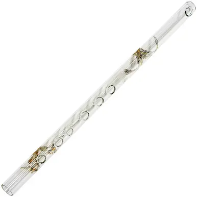 Clearance Hall Crystal Glass Flute - #11009 D Piccolo - White Dragon