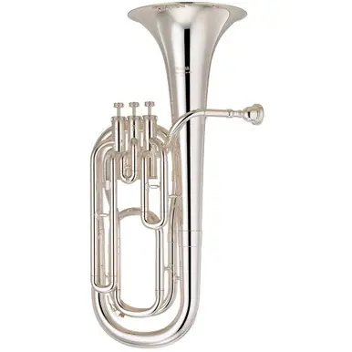 Free Returns Yamaha YBH-301S Intermediate 3-Valve Baritone - Silver Plated