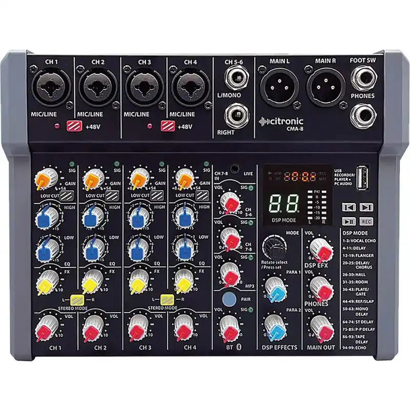 New Arrival Citronic CMA Compact Mixer with Bluetooth