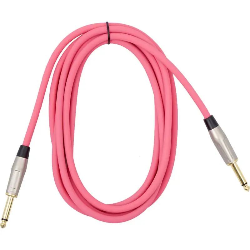 New Arrival Viking VGL-2023-PK 3m Pink Guitar Lead. SS