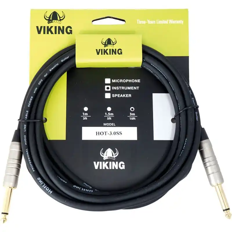 Viking HOT-3.0SS 3m Hotline Guitar Cable. SS Reduced Price