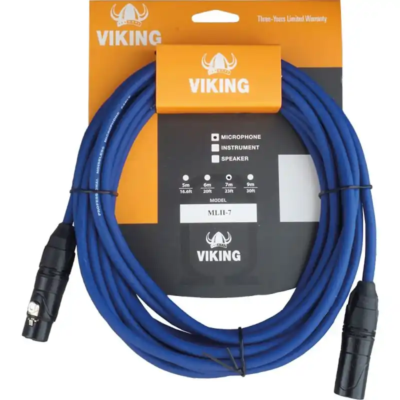 Price Cut Viking ML11-7 7m XLR-XLR Mic Cable. Blue