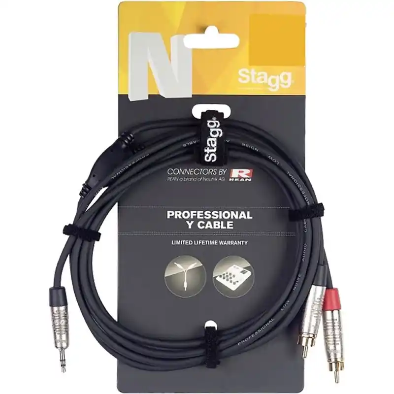 Stagg N Series 3m Y-Cable Mini Jack\\/RCA Don’t Miss Out