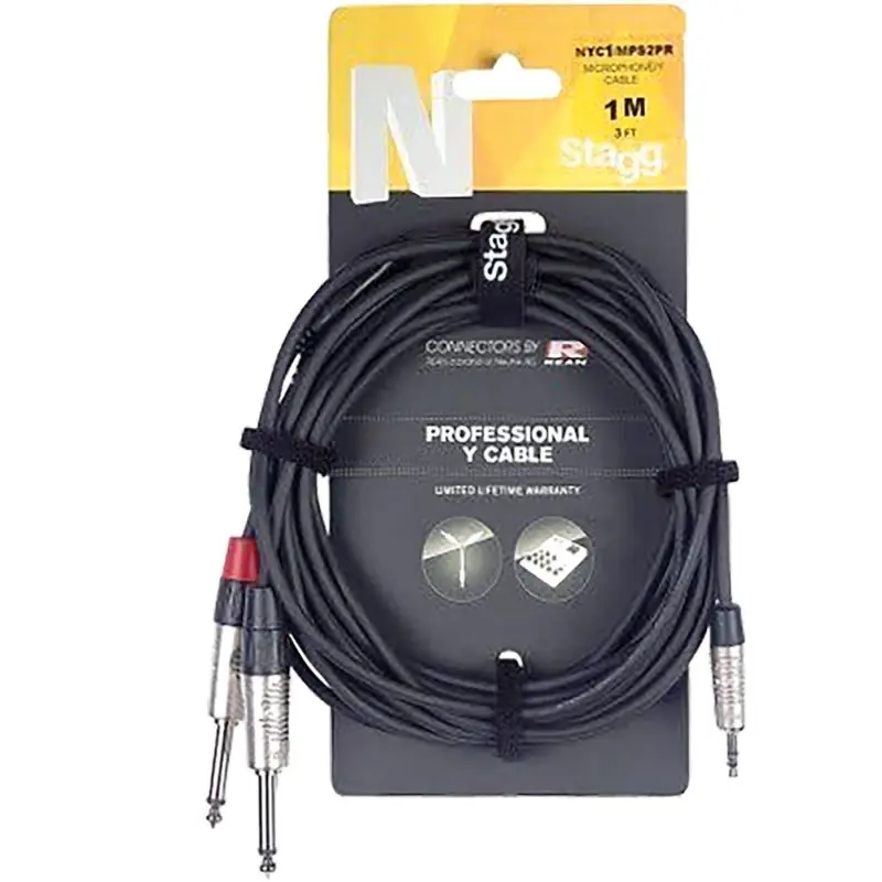 Stagg N Series 1m Y-Cable Mini Jack\\/2 Jack Hot Picks