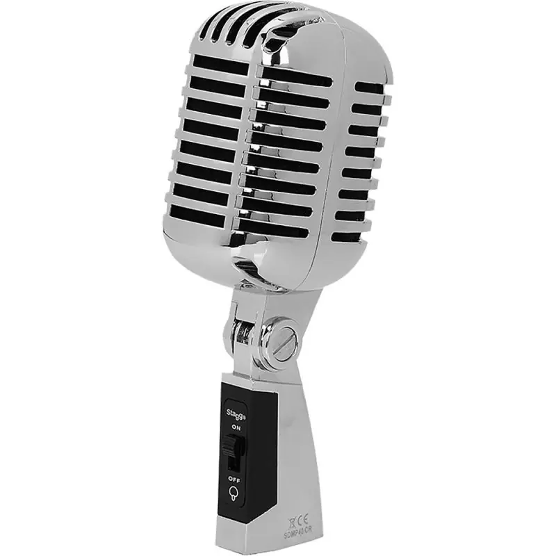 Professional Grade Stagg SDMP40 CR 50s Style Cardioid Microphone