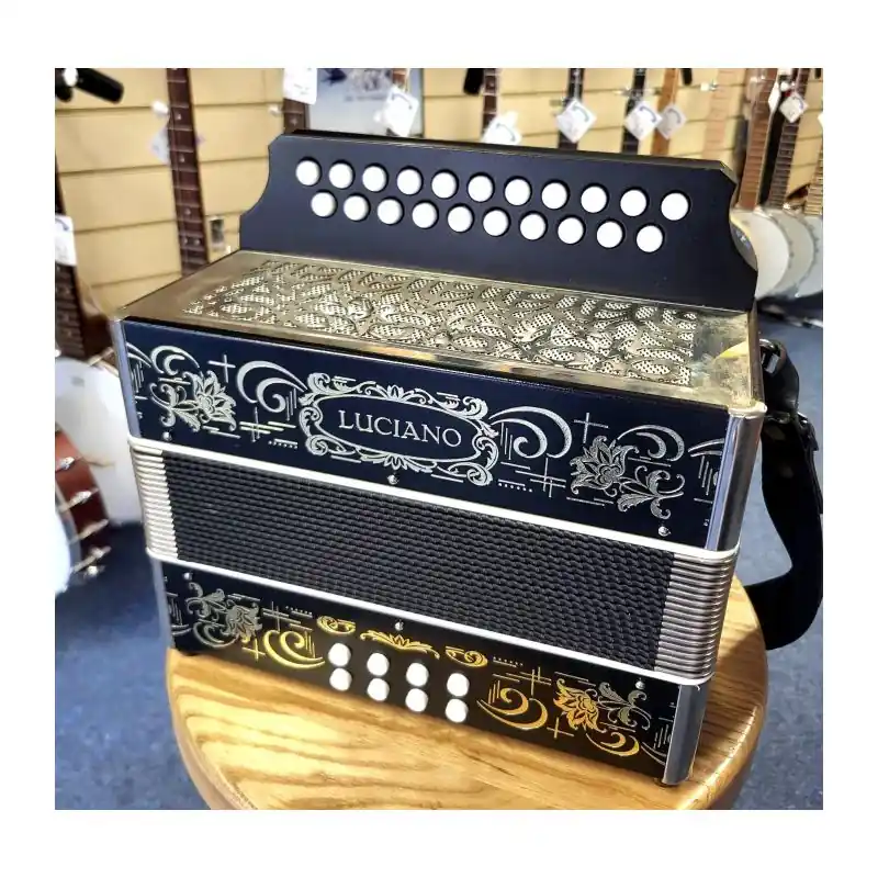 Big Sale Luciano B\\/C 2 Row Melodeon, Made in Germany, in nice condition with hard case