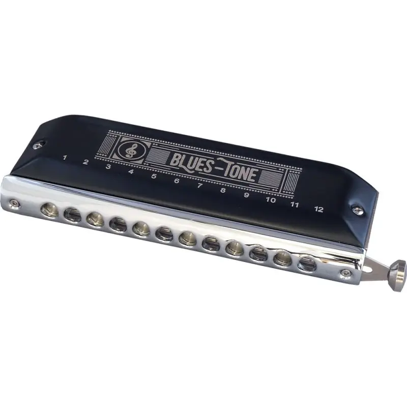 Authentic Blues Tone BSFR-2.0 Chromatic 12 Hole Harmonica, D