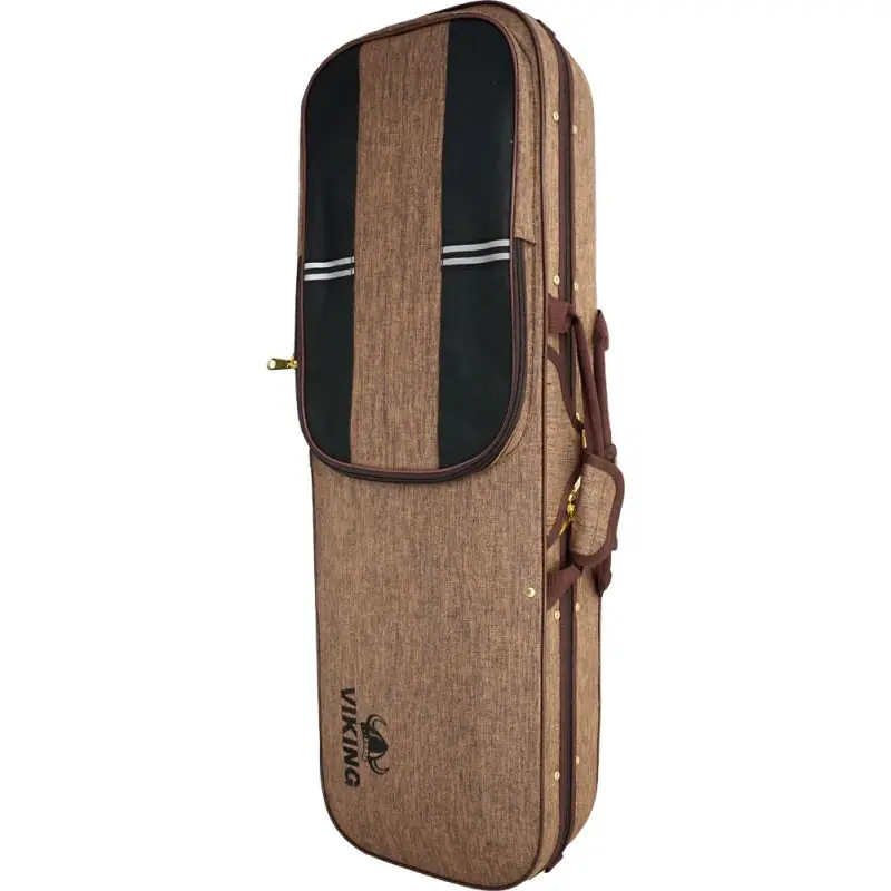 Viking VVC-036 Oblong Violin Foam Case, Brown Trusted Brand