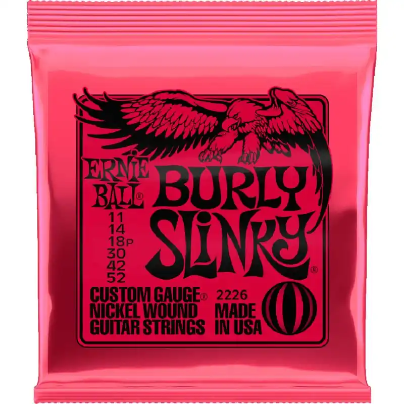 Free Returns Ernie Ball P02226 Burly Slinky Guitar Strings