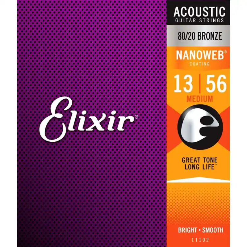 Elixir NanoWeb Guitar Set, Medium, Bronze Place Order