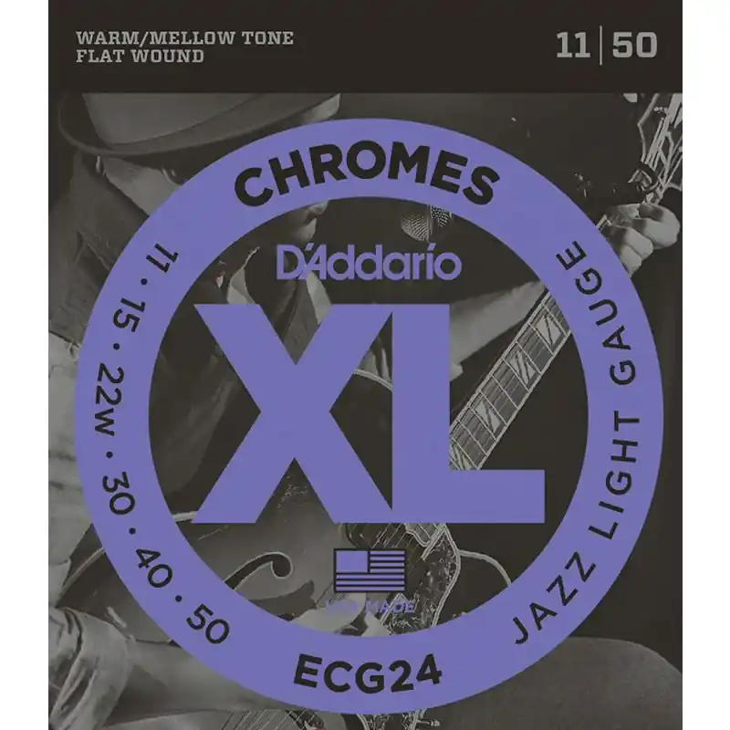 D'Addario ECG24 Chromes Guitar Strings. Jazz L Get Yours