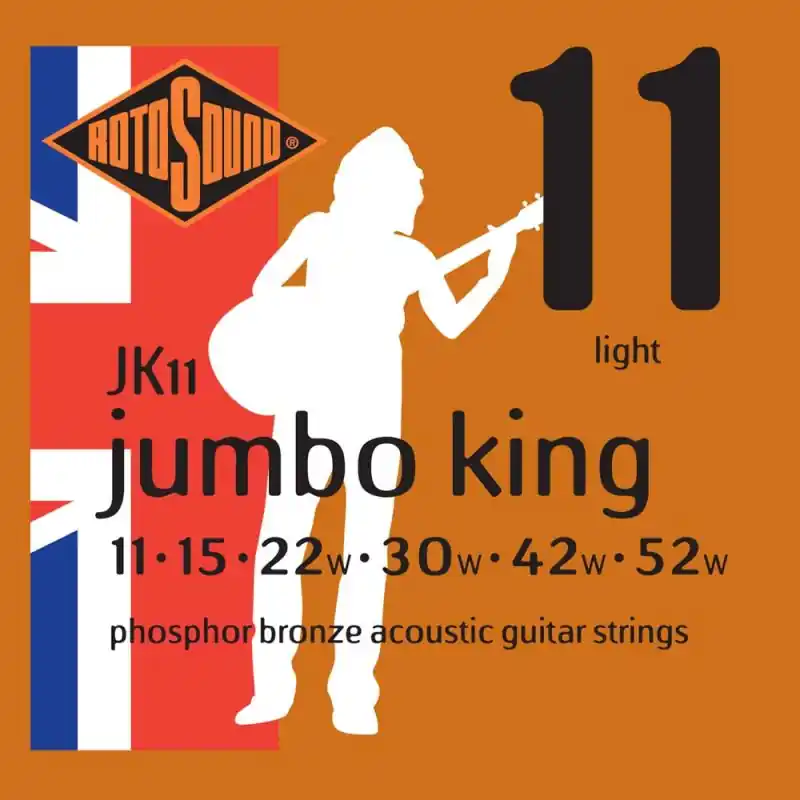 Factory Price Rotosound JK11 Jumbo King Guitar Strings, 1152
